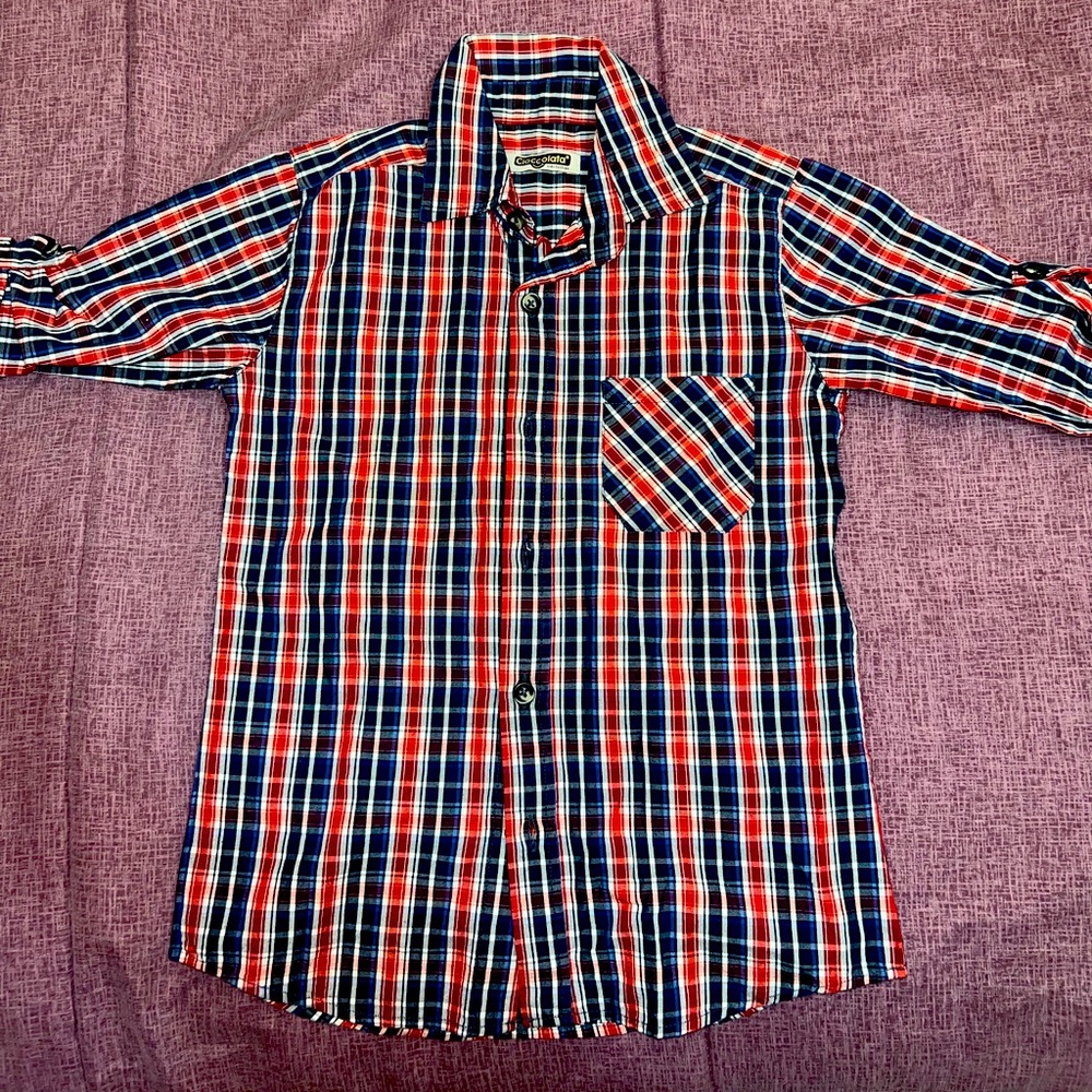 Kids Flannel Button Up Shirt